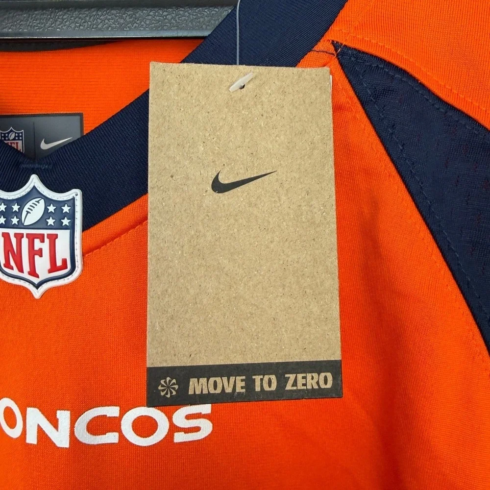NEW Nike Denver Broncos Courtland Sutton 14 NFL Jersey Mens XL On Field *Stain